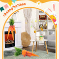 Easter Artificial Carrots Decor Large Fabric Set 6 Pcs 17.7'',13.7'',11.8'' by Deal US