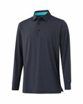 YAMXDM Mens Long Sleeve Golf Polo Shirt Moisture Wicking Light Green Size L by Deal US