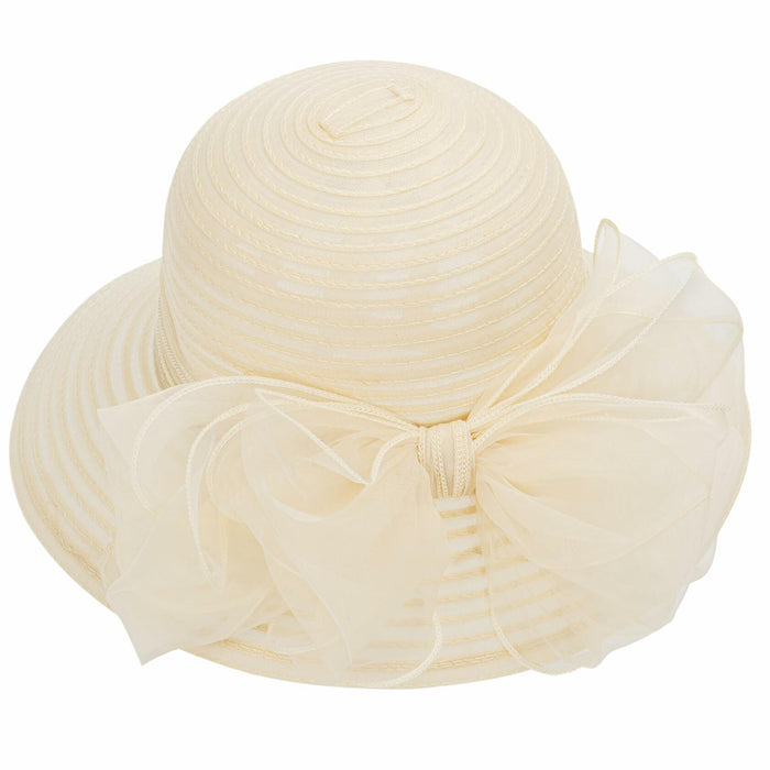 Kentucky Women Organza Derby Hat Wide Brim Summer Sun Cap Black by Deal US
