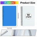 Fantasyon Spiral Memo Books 3x5in Lined 50 Sheets 10 Pack A7-Morandi by Deal US