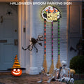 BLCtec Hocus Pocus Halloween Broom Sign 59" with 3 Witch Brooms Timer by Deal US