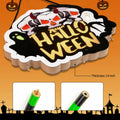 BLCtec Hocus Pocus Halloween Broom Sign 59" with 3 Witch Brooms Timer by Deal US