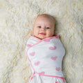 Ziggy Baby Swaddle Blanket Adjustable Wrap 3Pack Pink Peony Heart Plaid Size S/M by Deal US