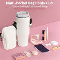 Stanley Cup 3D Embossed Neoprene 40oz Carrier Bag with Strap & Accessories by Deal US