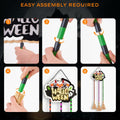 BLCtec Hocus Pocus Halloween Broom Sign 59" with 3 Witch Brooms Timer by Deal US