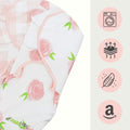 Ziggy Baby Swaddle Blanket Adjustable Wrap 3Pack Pink Peony Heart Plaid Size S/M by Deal US