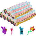 CertBuy 1600PCS Colorful Pipe Cleaners Chenille Stems 10 Colors Bulk Craft by Deal US