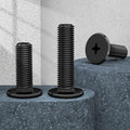 TESILANG M1.6x2mm Computer Screws Motherboard Standoffs Kit 50pcs Black by Deal US