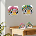 Tontut 2 Pcs Diamond Art Painting DIY Turtle Shape Desktop Jewelry Kits by Deal US