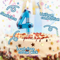 Zi Lan Number 5 Blue Dog Paw Birthday Candle Paw Print Cake Decor by Deal US