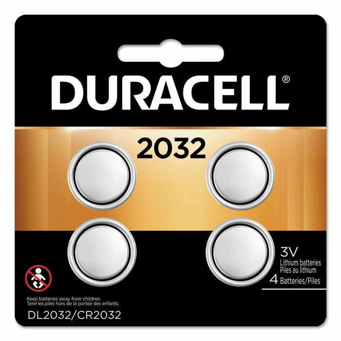 BestBy05/34 Duracell Battery 2032 4 Pack Lithium Coin Cell 3V by Deal US