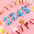 Zi Lan Number 5 Blue Dog Paw Birthday Candle Paw Print Cake Decor by Deal US