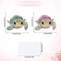 Tontut 2 Pcs Diamond Art Painting DIY Turtle Shape Desktop Jewelry Kits by Deal US