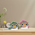 Tontut 2 Pcs Diamond Art Painting DIY Turtle Shape Desktop Jewelry Kits by Deal US