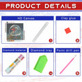 Focart Diamond Painting Kit 12x12 Bull Design Round Drill Crystal Rhinestone by Deal US