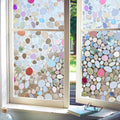 Viseeko 3D Pebble Stained Glass Privacy Film Rainbow 11.8x118in UV Protection by Deal US