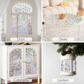 Viseeko 3D Pebble Stained Glass Privacy Film Rainbow 11.8x118in UV Protection by Deal US
