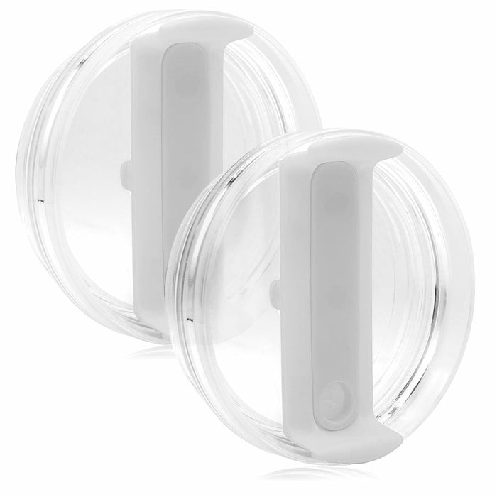 NETRIWOW 2 Pcs Tumbler Lid for Stanley 40oz Cup Dustproof Spill Proof White by Deal US