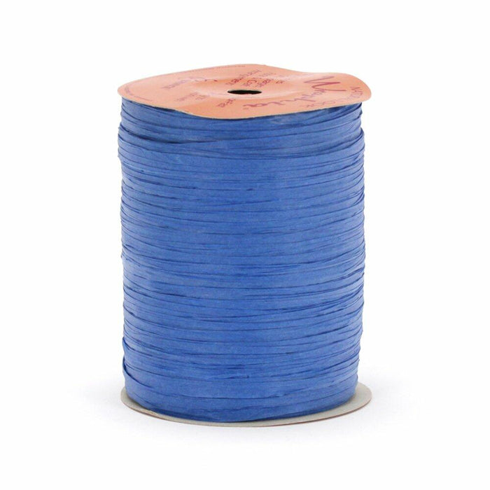 Berwick Offray Matte Royal Blue Raffia Ribbon 1/4" Wide 100 Yards 7MM by Deal US