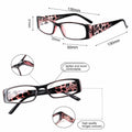 [Like New] 5 Pack Spring Hinge Reading Glasses Rectangular Multicolour 2.25 Power by Deal US