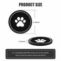 Kewucn Bling Paw Car Cup Holder Coasters 2PCS Dark Blue Rhinestone by Deal US