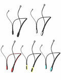 5 Pack Earplugs Cord Lanyard Neckband Safety Strap Black White Red Yellow Cyan by Deal US