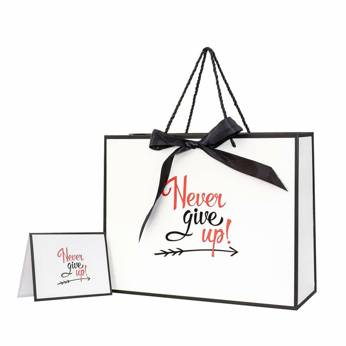 Linelglobal Encouragement Gift Bag with Tissue Paper 12.6" Self-Improvement by Deal US