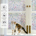 Viseeko 3D Pebble Stained Glass Privacy Film Rainbow 11.8x118in UV Protection by Deal US