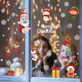 160Pcs Christmas Window Stickers Santa Reindeer Snowman Snowflakes Double-Sided by Deal US