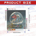 Focart Diamond Painting Kit 12x12 Bull Design Round Drill Crystal Rhinestone by Deal US
