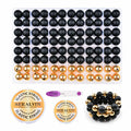 96PCS 15mm Silicone Beads Kit 2 Colors Round Rubber DIY Crafts by Deal US