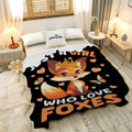 Just a Girl Who Loves Foxes Blanket Warm Soft Throw 40x50 Kids by Deal US