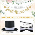 VioraWhite Skeleton Costume Accessories Banner Bow Tie Just Married by Deal US