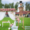 VioraWhite Skeleton Costume Accessories Banner Bow Tie Just Married by Deal US