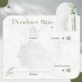 Defined Deco Silver Vinyl Placemats & Coasters Set of 18 15" Round by Deal US