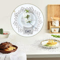 Defined Deco Silver Vinyl Placemats & Coasters Set of 18 15" Round by Deal US