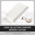 Yumfugu Car Center Console Armrest Cover Leather Memory Foam Beige 12.59x8.66 by Deal US