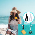 CULASIGN 3Pcs Bag Hooks Keychain Holder Charms Organizer for Beach Bag by Deal US