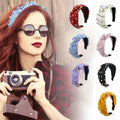 SMYAXUNW Colorful Pearl Knotted Hairband Gemstone Imitation Pearl Twist by Deal US