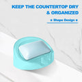 Self Draining Soap Dishes 2-Pack Waterfall Drainer Holder Blue Bathroom Kitchen by Deal US