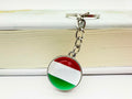 LLBFHH Hungary Flag Key Chain Stainless Steel Car Keyrings 3 Pcs by Deal US