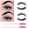 Miss Kiss Butterfly Russian Curl False Eyelashes 14MM Black 2 Pairs + 2 Brushes by Deal US
