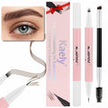 BestBy07/27 evpct Brown Dual-Ended Microblading Eyebrow Pen 1Pc Brush by Deal US