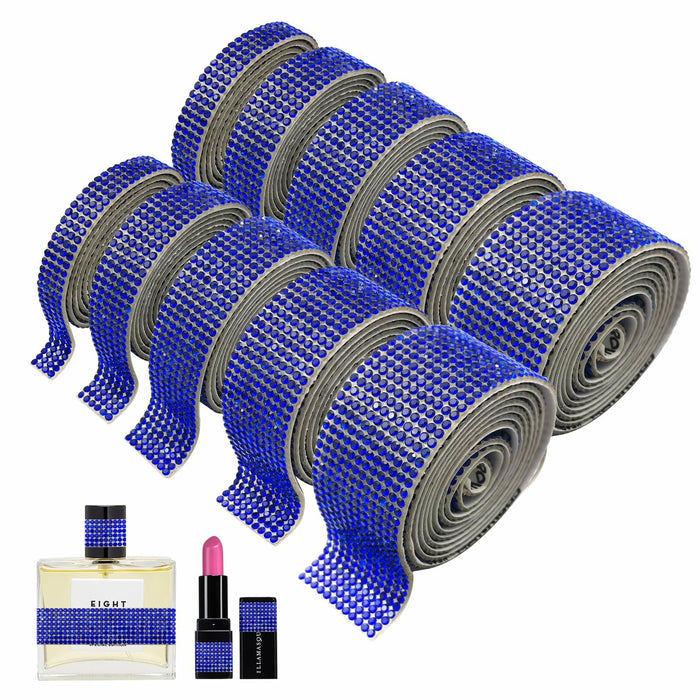 8 Rolls Rhinestone Ribbons Self Adhesive Diamond Bling 8 Yards DIY Crafts by Deal US