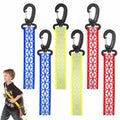 Grevosea 6Pcs Reflective Safety Key Chains Pendants Red Yellow Blue by Deal US