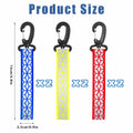 Grevosea 6Pcs Reflective Safety Key Chains Pendants Red Yellow Blue by Deal US