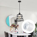 2Pcs Light Socket Shade Ring Metal Collar 1.5in Thread E26 E27 Ceramic White by Deal US
