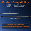 [Like New] Euplokeer Qty 2 Liftgate Lift Support for 2016-2017 Subaru Crosstrek by Deal US
