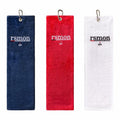 rsmon Cotton Golf Towels 20x17 Inch Red Navy Blue White Pack of 3 by Deal US