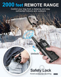 No Shock Dog Training Collar Remote Vibrate Safe Lock Waterproof Black by Deal US